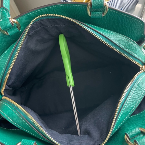 Coach Green Lillie Carryall with Purse Chain - Picture 6 of 8